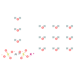 Aluminum potassium sulfate dodecahydrate
