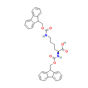 (2S)-2,6-bis({[(9H-fluoren-9-yl)methoxy]carbonyl}amino)hexanoic acid