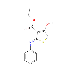 Ethyl 2-anilino-4-oxo-4,5-dihydro-3-thiophenecarboxylate