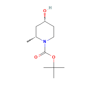 rac-tert-butyl (2R,4R)-4-hydroxy-2-methylpiperidine-1-carboxylate