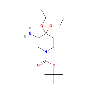 tert-Butyl 3-amino-4,4-diethoxypiperidine-1-carboxylate