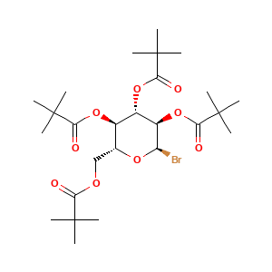((2R,3R,4S,5R,6R)-6-bromo-3,4,5-tris(2,2-dimethylpropanoyloxy)oxan-2-yl)methyl 2,2-dimethylpropanoate
