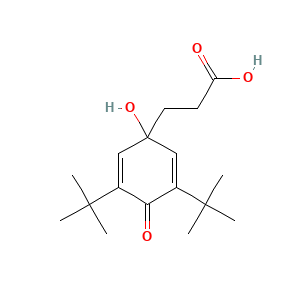 3-(3,5-Di-tert-butyl-1-hydroxy-4-oxocyclohexa-2,5-dien-1-yl)propanoic acid
