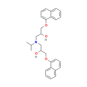 1,1-((1-Methylethyl)imino)bis(3-(naphthalen-1-yloxy)propan-2-ol)