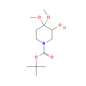 Tert-butyl 3-hydroxy-4,4-dimethoxypiperidine-1-carboxylate