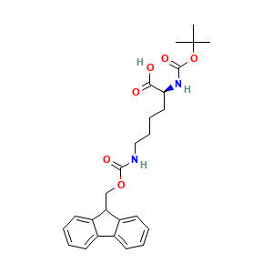 (2S)-2-(((tert-butoxy)carbonyl)amino)-6-((((9H-fluoren-9-yl)methoxy)carbonyl)amino)hexanoic acid