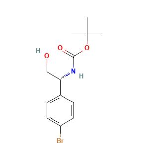 tert-butyl N-[(1R)-1-(4-bromophenyl)-2-hydroxyethyl]carbamate