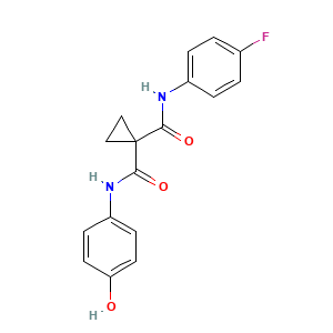 N-(4-Fluorophenyl)-N'-(4-hydroxyphenyl)cyclopropane-1,1-dicarboxamide