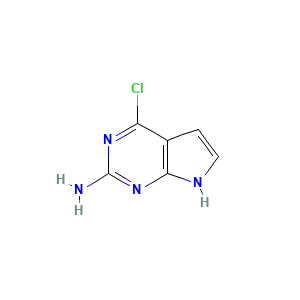 4-chloro-7H-pyrrolo(2,3-d)pyrimidin-2-amine