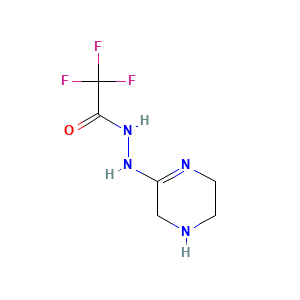 Acetic acid, trifluoro-, (2Z)-piperazinylidenehydrazide
