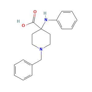 1-Benzyl-4-(phenylamino)piperidine-4-carboxylic acid