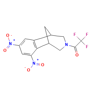 2,2,2-Trifluoro-1-(1,2,4,5-tetrahydro-6,8-dinitro-1,5-methano-3H-3-benzazepin-3-yl) ethanone
