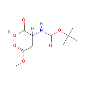 2-((tert-Butoxycarbonyl)amino)-4-methoxy-4-oxobutanoic acid