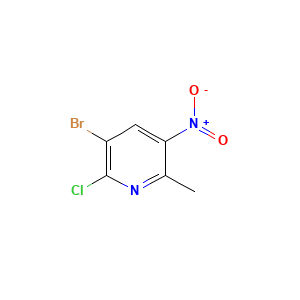 3-Bromo-2-chloro-6-methyl-5-nitropyridine