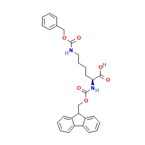 (2S)-6-(((benzyloxy)carbonyl)amino)-2-(((9H-fluoren-9-ylmethoxy)carbonyl)amino)hexanoic acid