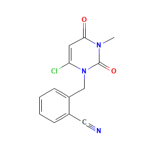 2-((6-Chloro-3-methyl-2,4-dioxo-3,4-dihydropyrimidin-1(2H)-yl)methyl)benzonitrile