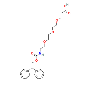 3-(2-{2-[2-({[(9H-fluoren-9-yl)methoxy]carbonyl}amino)ethoxy]ethoxy}ethoxy)propanoic acid