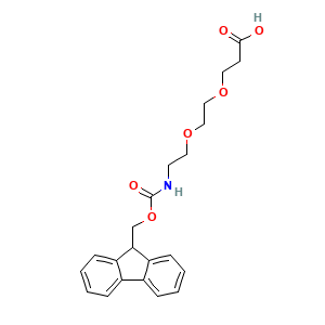 3-(2-(2-((((9H-fluoren-9-yl)methoxy)carbonyl)amino)ethoxy)ethoxy)propanoic acid