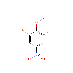 1-Bromo-3-fluoro-2-methoxy-5-nitrobenzene