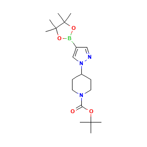 tert-butyl 4-[4-(tetramethyl-1,3,2-dioxaborolan-2-yl)-1H-pyrazol-1-yl]piperidine-1-carboxylate