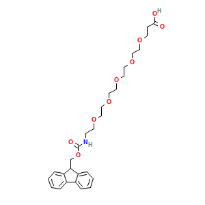 1-(9H-Fluoren-9-yl)-3-oxo-2,7,10,13,16,19-hexaoxa-4-azadocosan-22-oic acid