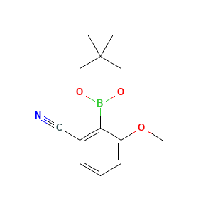 2-(5,5-Dimethyl-1,3,2-dioxaborinan-2-yl)-3-methoxybenzonitrile