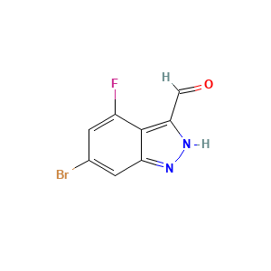 6-bromo-4-fluoro-2H-indazole-3-carbaldehyde