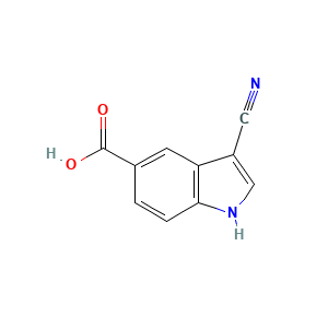 3-Cyano-1H-indole-5-carboxylic acid