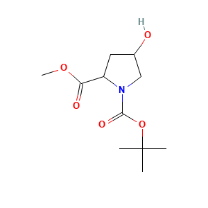 1-Tert-butyl 2-methyl 4-hydroxypyrrolidine-1,2-dicarboxylate