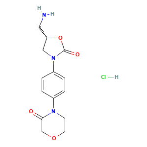 4-(4-((5S)-5-(aminomethyl)-2-oxo-1,3-oxazolidin-3-yl)phenyl)morpholin-3-one hydrochloride