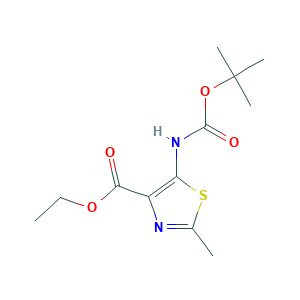 Ethyl 5-((tert-butoxycarbonyl)amino)-2-methylthiazole-4-carboxylate