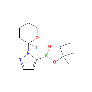 1-(tetrahydro-2H-pyran-2-yl)-5-(4,4,5,5-tetramethyl-1,3,2-dioxaborolan-2-yl)-1H-pyrazole