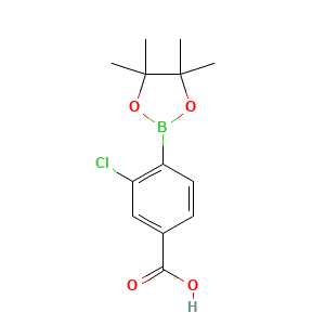 3-Chloro-4-(tetramethyl-1,3,2-dioxaborolan-2-yl)benzoic acid