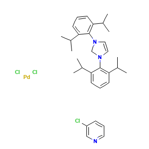 Dichloro-[1,3-bis(diisopropylphenyl)-2-imidazolidinyliden]-(3-chloropyridyl)palladium(II)