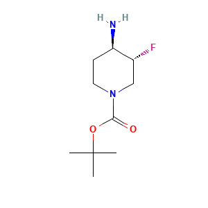 rac-tert-butyl (3R,4R)-4-amino-3-fluoropiperidine-1-carboxylate