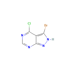 3-Bromo-4-chloro-1H-pyrazolo[3,4-d]pyrimidine