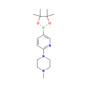 1-Methyl-4-(5-(4,4,5,5-tetramethyl-1,3,2-dioxaborolan-2-yl)pyridin-2-yl)piperazine