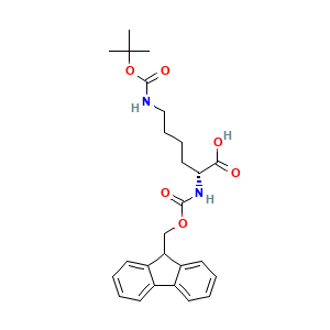 (2R)-6-(((tert-butoxy)carbonyl)amino)-2-((((9H-fluoren-9-yl)methoxy)carbonyl)amino)hexanoic acid