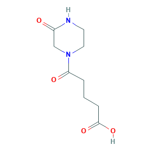 5-Oxo-5-(3-oxopiperazin-1-yl)pentanoic acid