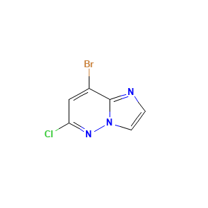 8-Bromo-6-chloroimidazo(1,2-b)pyridazine