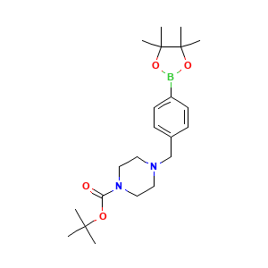 tert-Butyl 4-((4-(4,4,5,5-tetramethyl-1,3,2-dioxaborolan-2-yl)phenyl)methyl)piperazine-1-carboxylate