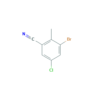 3-Bromo-5-chloro-2-methylbenzonitrile