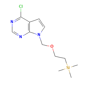 4-Chloro-7-((2-(trimethylsilyl)ethoxy)methyl)-7H-pyrrolo(2,3-d)pyrimidine