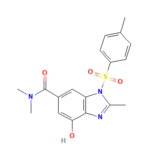 4-Hydroxy-N,N,2-trimethyl-1-((4-methylphenyl)sulfonyl)-1H-benzimidazole-6-carboxamide