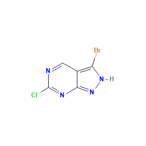 3-Bromo-6-chloro-1H-pyrazolo[3,4-d]pyrimidine