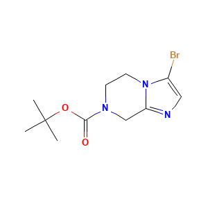 tert-butyl 3-bromo-5H,6H,7H,8H-imidazo(1,2-a)pyrazine-7-carboxylate