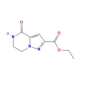Ethyl 4-oxo-4,5,6,7-tetrahydropyrazolo(1,5-a)pyrazine-2-carboxylate