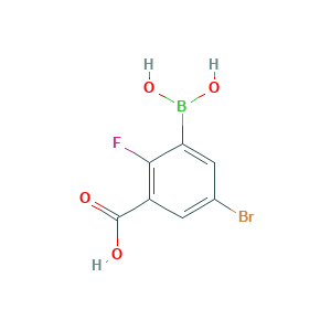 3-Borono-5-bromo-2-fluorobenzoic acid