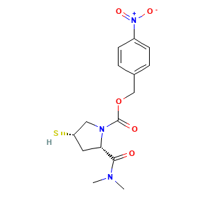 (2S,4S)-2-(dimethylaminocarbonyl)-4-mercapto-1-(p-nitrobenzyloxycarbonyl)-1-pyrrolidine