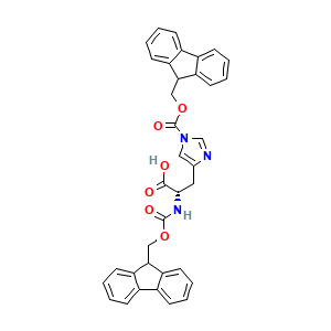N,1-Bis(((9H-fluoren-9-yl)methoxy)carbonyl)-L-histidine